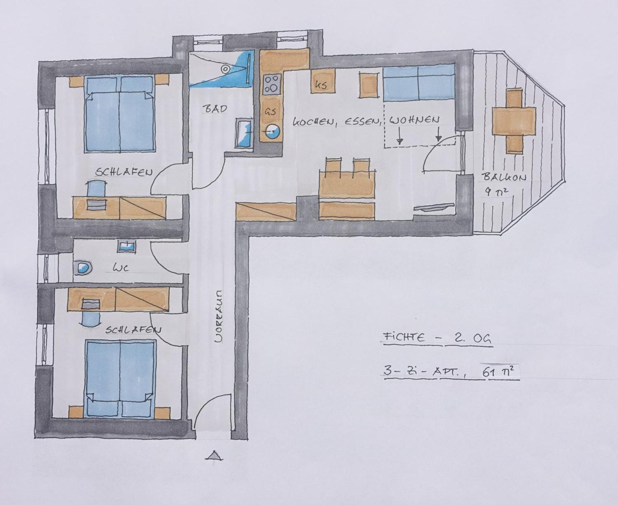 Gluexplatzl Appartements Am Wald Sankt Martin am Tennengebirge Rom bilde