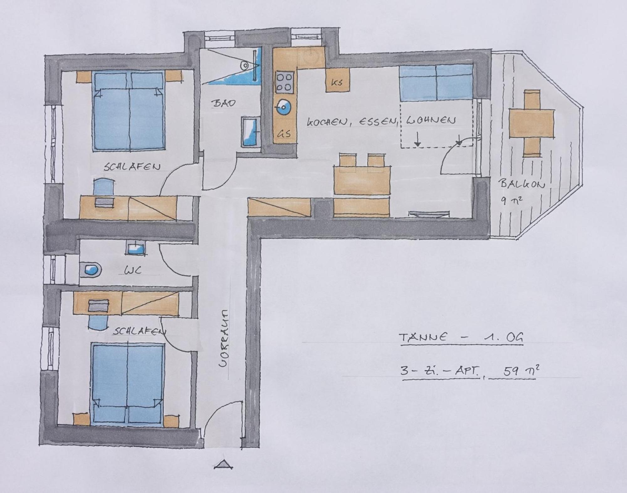 Gluexplatzl Appartements Am Wald Sankt Martin am Tennengebirge Rom bilde